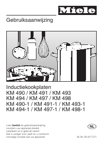 Handleiding Miele KM 494-1 Kookplaat