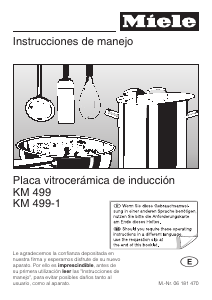 Manual de uso Miele KM 499 Placa