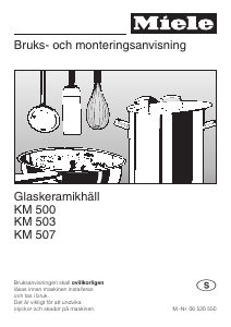 Bruksanvisning Miele KM 500 Häll