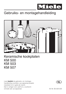 Handleiding Miele KM 507 Kookplaat