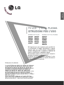 Manuale LG 26LB75-ZE LCD televisore