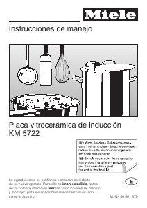 Manual de uso Miele KM 5722 Placa