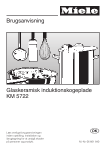 Brugsanvisning Miele KM 5722 Kogesektion