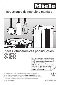 Manual de uso Miele KM 5730 Placa