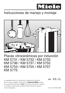 Manual de uso Miele KM 5732 Placa