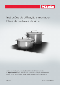Manual Miele KM 5814 Placa