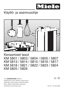 Käyttöohje Miele KM 5817 Keittotaso