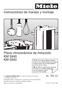 Manual de uso Miele KM 5940 Placa