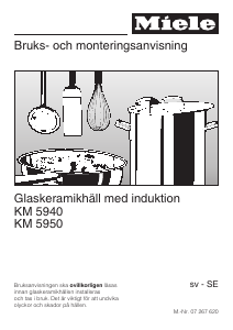 Bruksanvisning Miele KM 5940 Häll