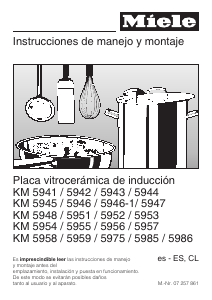 Manual de uso Miele KM 5943 Placa