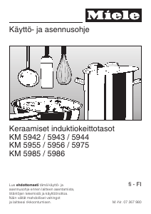 Käyttöohje Miele KM 5975 Keittotaso