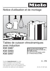 Mode d’emploi Miele KM 5993 Table de cuisson