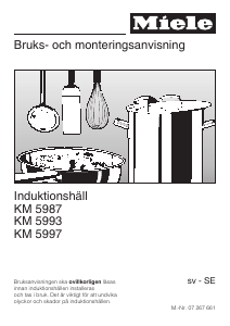 Bruksanvisning Miele KM 5997 Häll