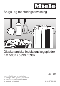 Brugsanvisning Miele KM 5997 Kogesektion