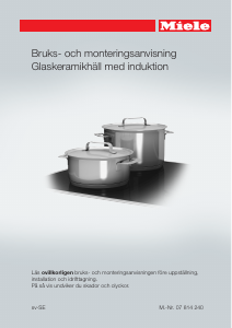 Bruksanvisning Miele KM 6118 Häll