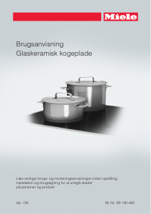 Brugsanvisning Miele KM 6229 Kogesektion