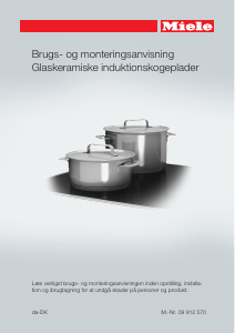 Brugsanvisning Miele KM 6304 Kogesektion