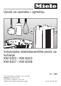 Priručnik Miele KM 6322 Ploča za kuhanje
