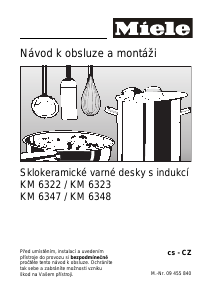 Manuál Miele KM 6322 Varná deska