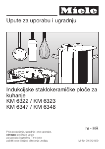 Priručnik Miele KM 6323 Ploča za kuhanje