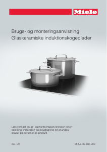 Brugsanvisning Miele KM 6324 Kogesektion