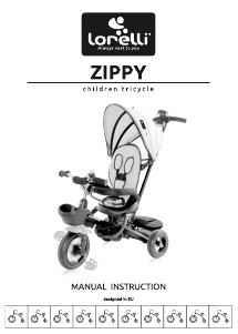 Manual Lorelli Zippy Triciclu
