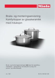 Bruksanvisning Miele KM 6328 Kokeplate