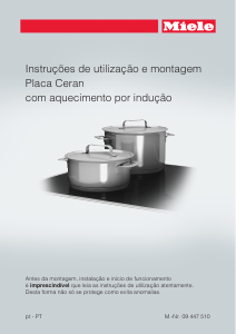 Manual Miele KM 6328 Placa