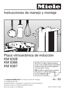 Manual de uso Miele KM 6328 Placa