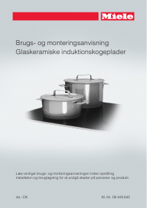 Brugsanvisning Miele KM 6328 Kogesektion