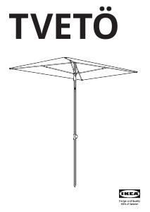 Manual IKEA TVETÖ Garden Parasol