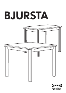 Bruksanvisning IKEA BJURSTA (90x90) Spisebord