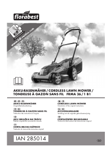 Manual Florabest FRMA 36/1 B1 Lawn Mower