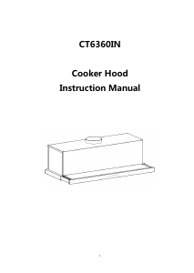Manual Candy CT6360IN Cooker Hood