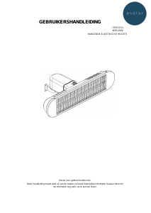 Handleiding Evolar EVO-WMS2000 Terrasverwarmer