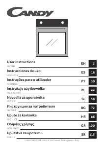 Manual de uso Candy FIDC N625 L Horno