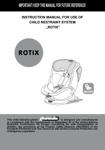 Handleiding Chipolino Rotix Autostoeltje