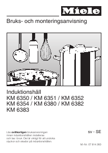 Bruksanvisning Miele KM 6350 Häll