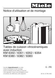 Mode d’emploi Miele KM 6350 Table de cuisson