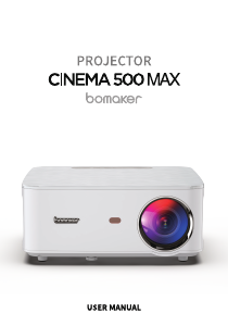 Mode d’emploi Bomaker Cinema 500 Max Projecteur