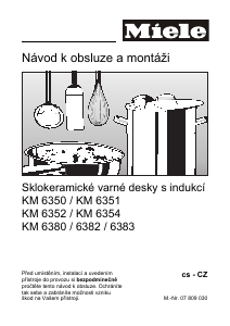 Manuál Miele KM 6352 Varná deska