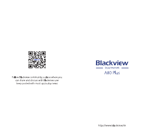 Manual de uso Blackview A80 Plus Teléfono móvil