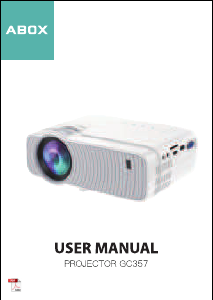 Manual de uso ABOX GC357 Proyector