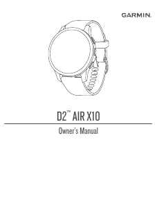 Manual Garmin D2 Air X10 Smart Watch