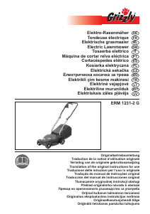 Kullanım kılavuzu Grizzly ERM 1231-2 G Çim biçme makinesi