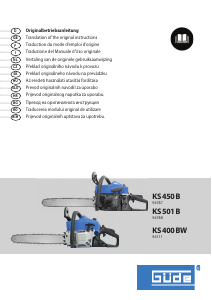 Manual Güde KS 501 B Ferăstrăul cu lanţ