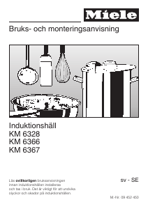 Bruksanvisning Miele KM 6367 Häll