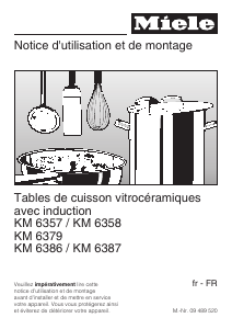 Mode d’emploi Miele KM 6379 Table de cuisson