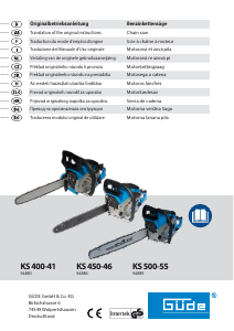 Handleiding Güde KS 500-55 Kettingzaag