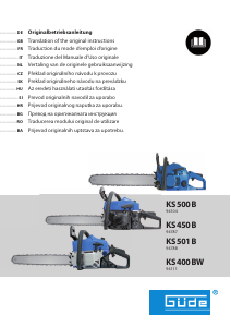 Priručnik Güde KS 500 B Motorna pila